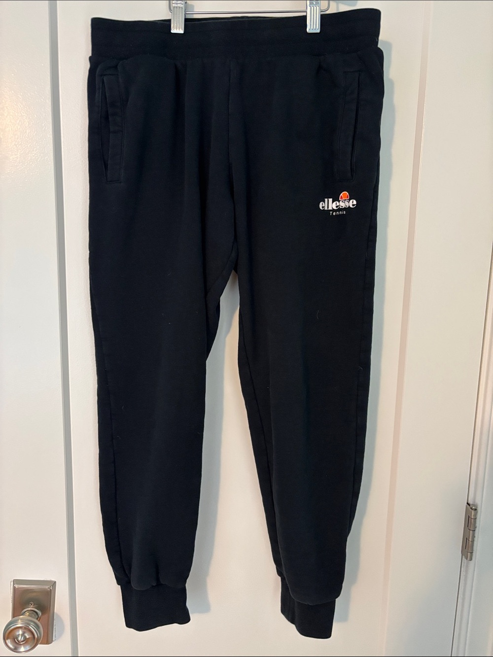 Ellesse Black Jogger Sweatpants, Size 8
